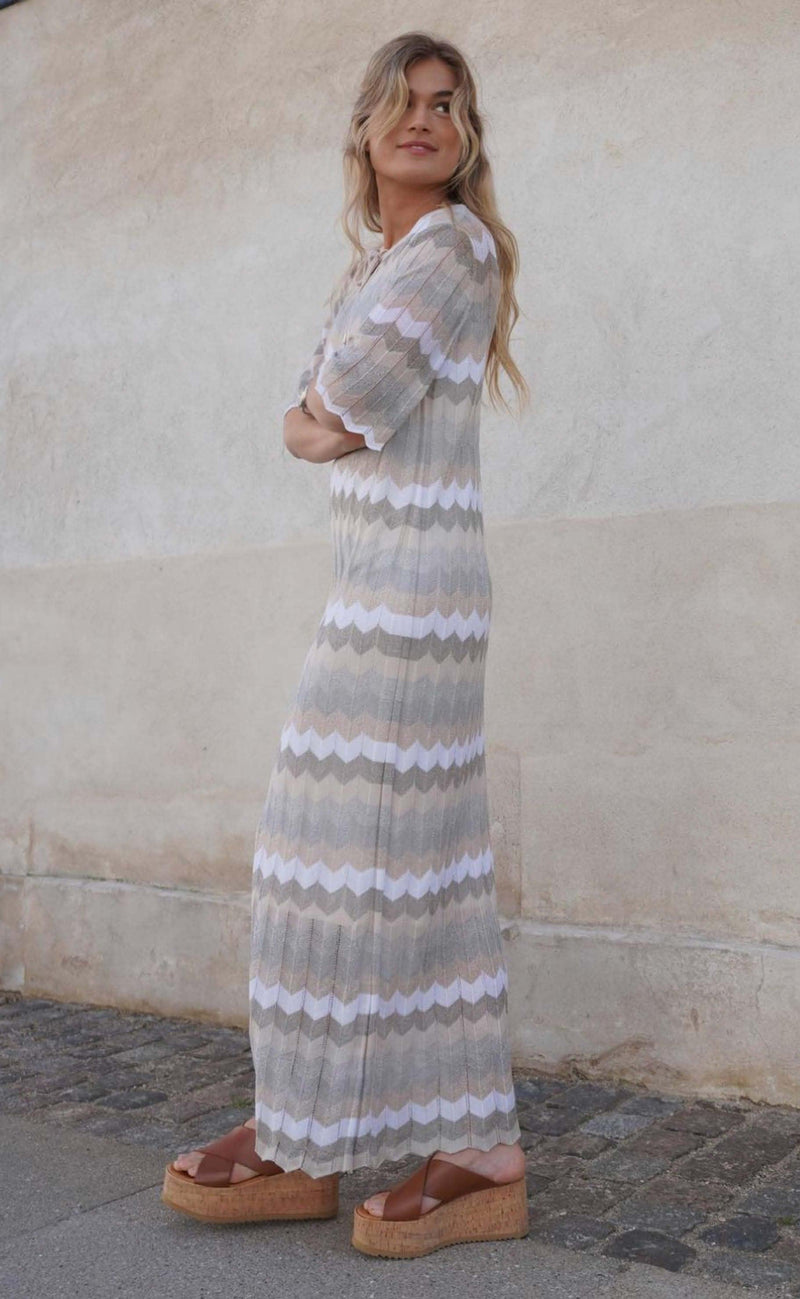 Gustav Kjole - Honey Knit - Grey/Pearl