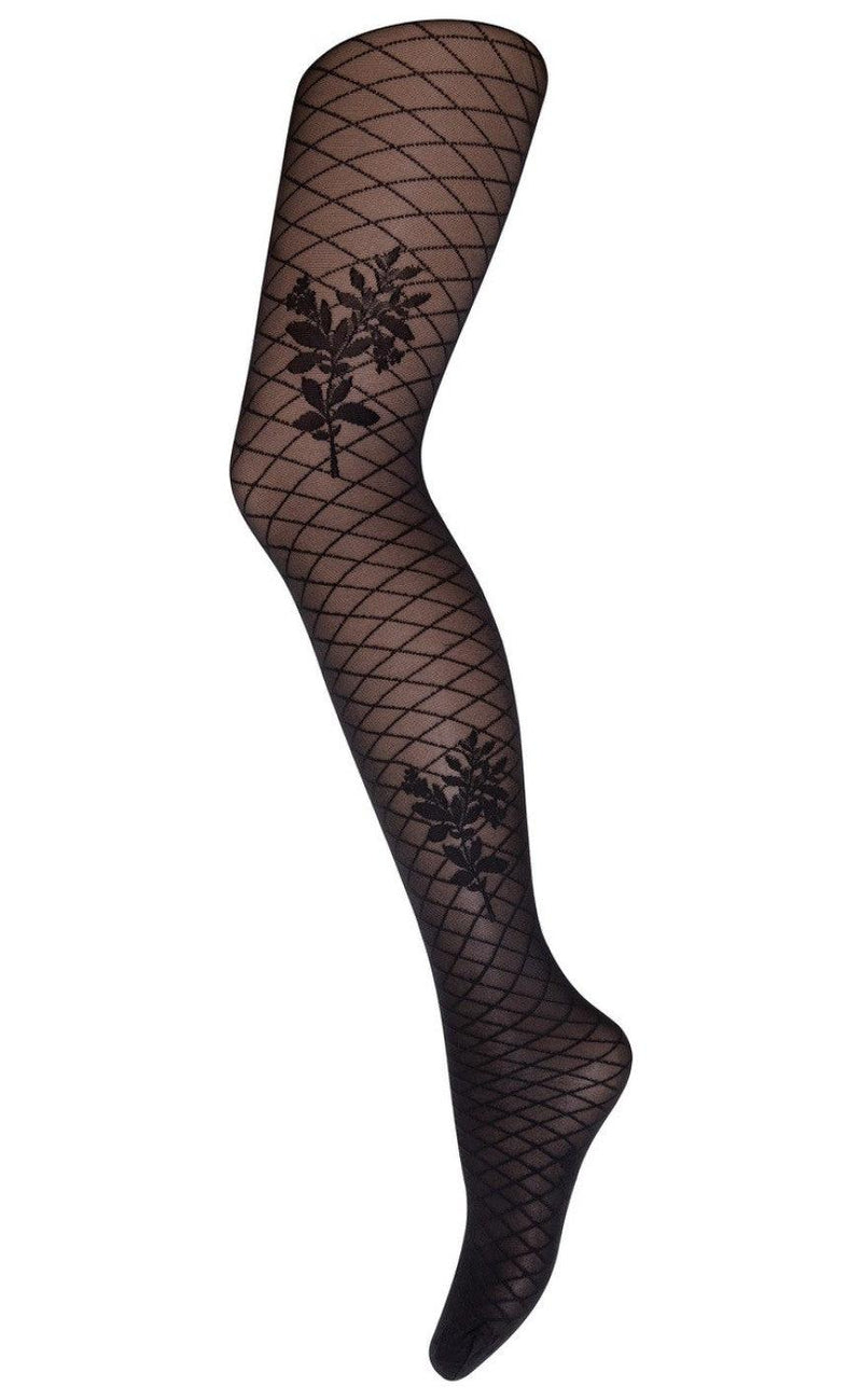 HYPE THE DETAIL TIGHTS FLOWER NET BLACK 50 DENIER