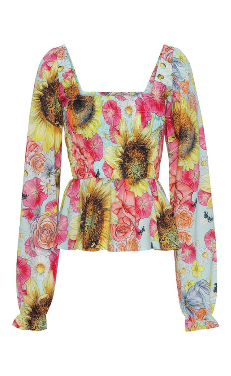 Hunkøn Bluse - Beckie - Sunflower Art Print