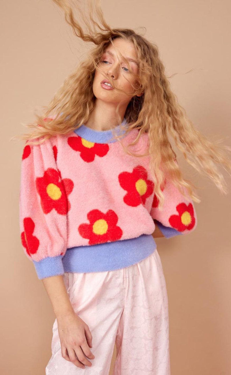 Hunkøn Bluse - Poppy - Red Diasy