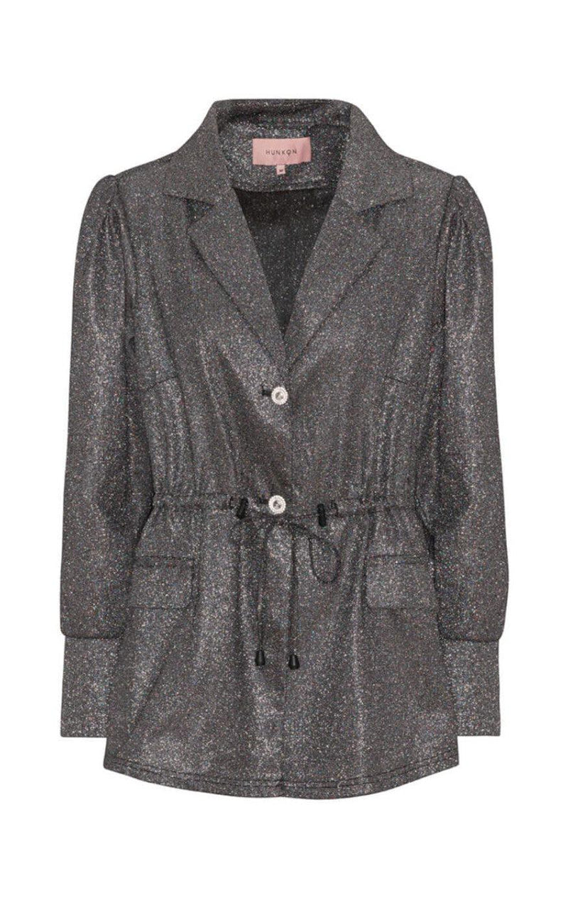 Hunkøn Jakke - Estelle - Soft Black Glitter