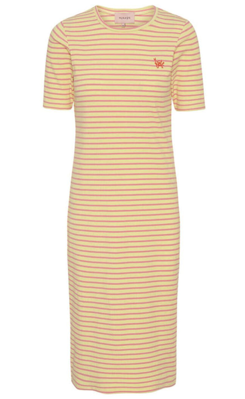 Hunkøn Kjole - Felipa - Yellow Striped