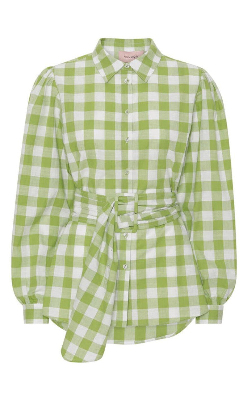 Hunkøn Skjorte - Geira - Green Checked