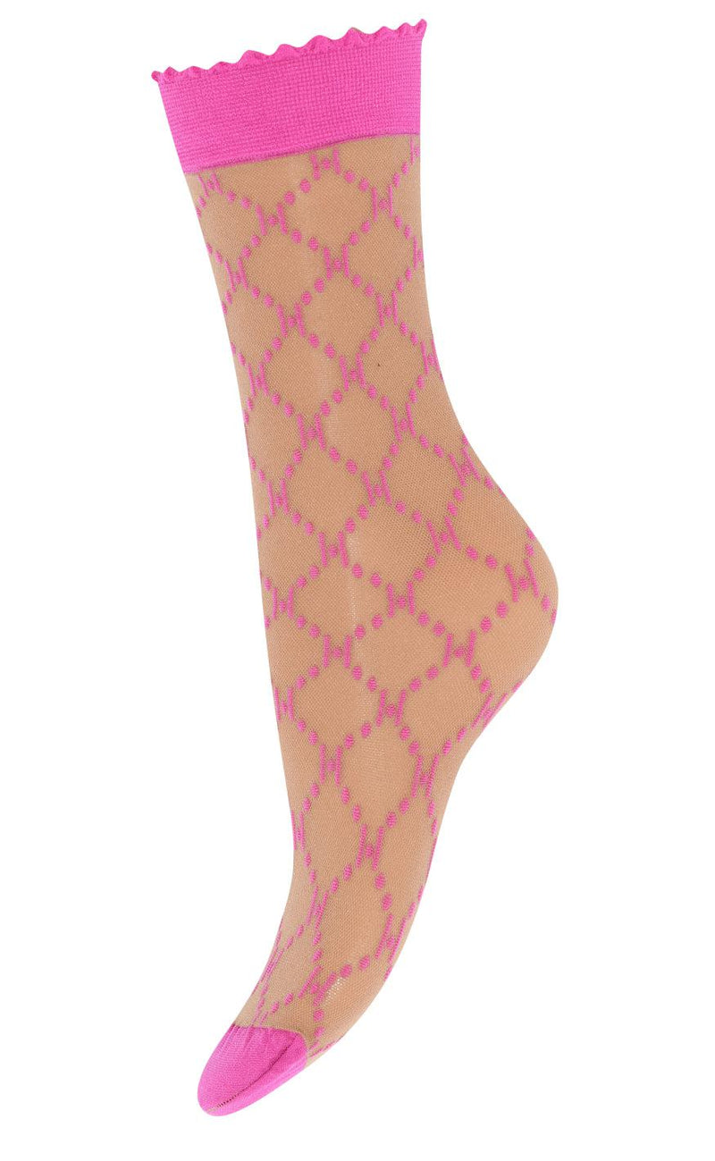 Hype The Detail Strømper - Logo 25d - Nude/Pink