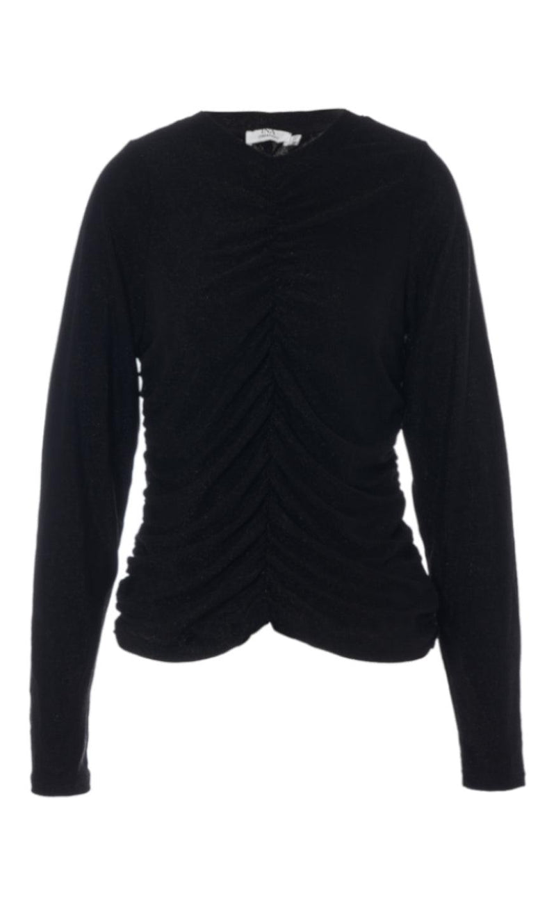 INA Copenhagen Bluse - Ava - Black Glitter
