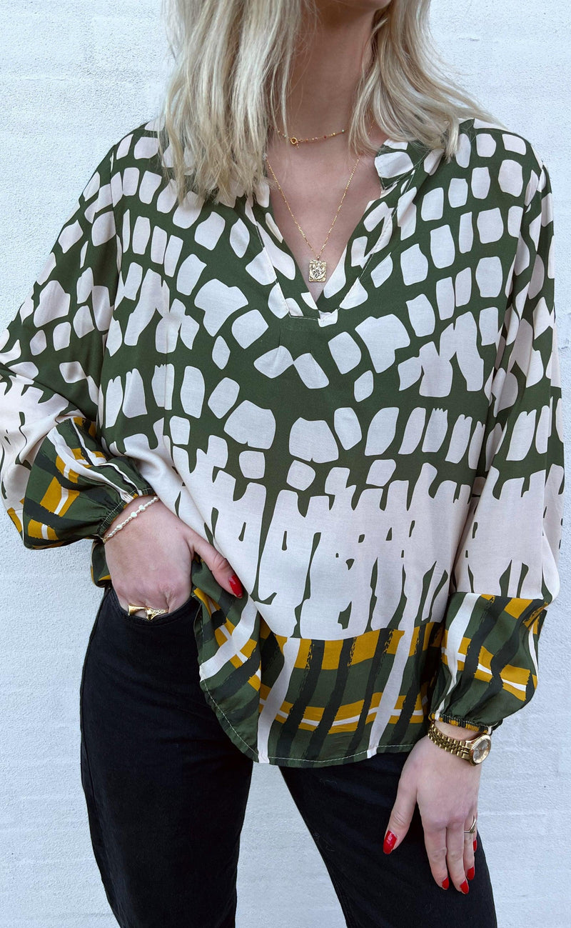INA Copenhagen Bluse - Vera - Graphic Army