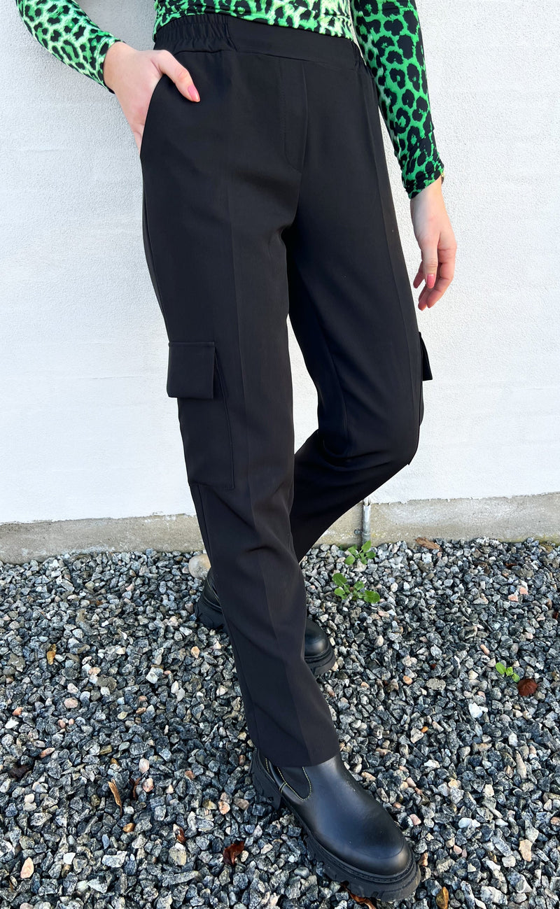 INA Copenhagen Bukser - Caroline Cargo - Black