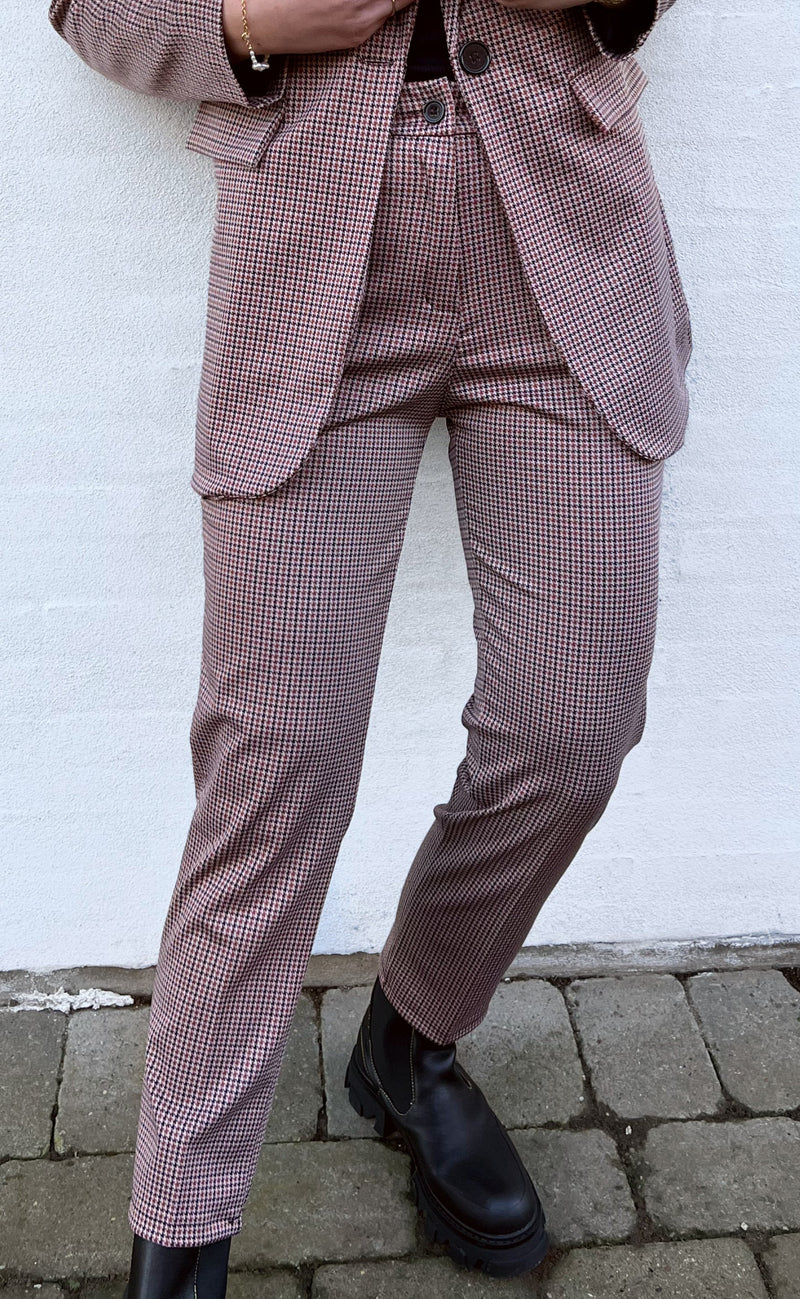 INA Copenhagen Bukser - Checkered - Beige