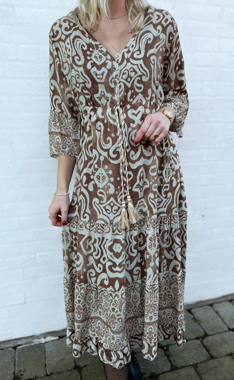 INA Copenhagen Kjole - Angelina - Brown / Beige