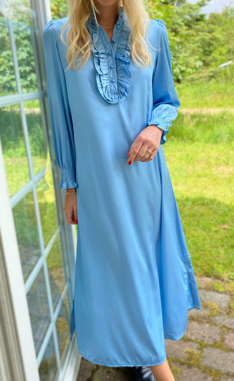 INA Copenhagen Kjole - Cami long - Light Blue