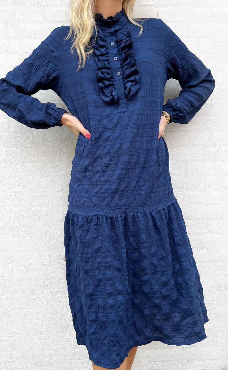 INA Copenhagen Kjole - Cecilia - Dark Blue