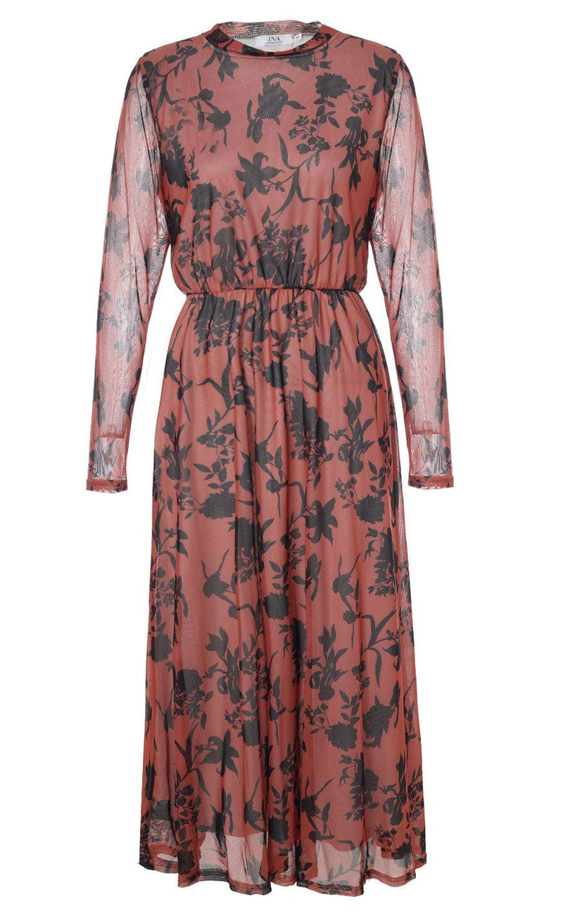 INA Copenhagen Kjole - Claura - Brown Leaf
