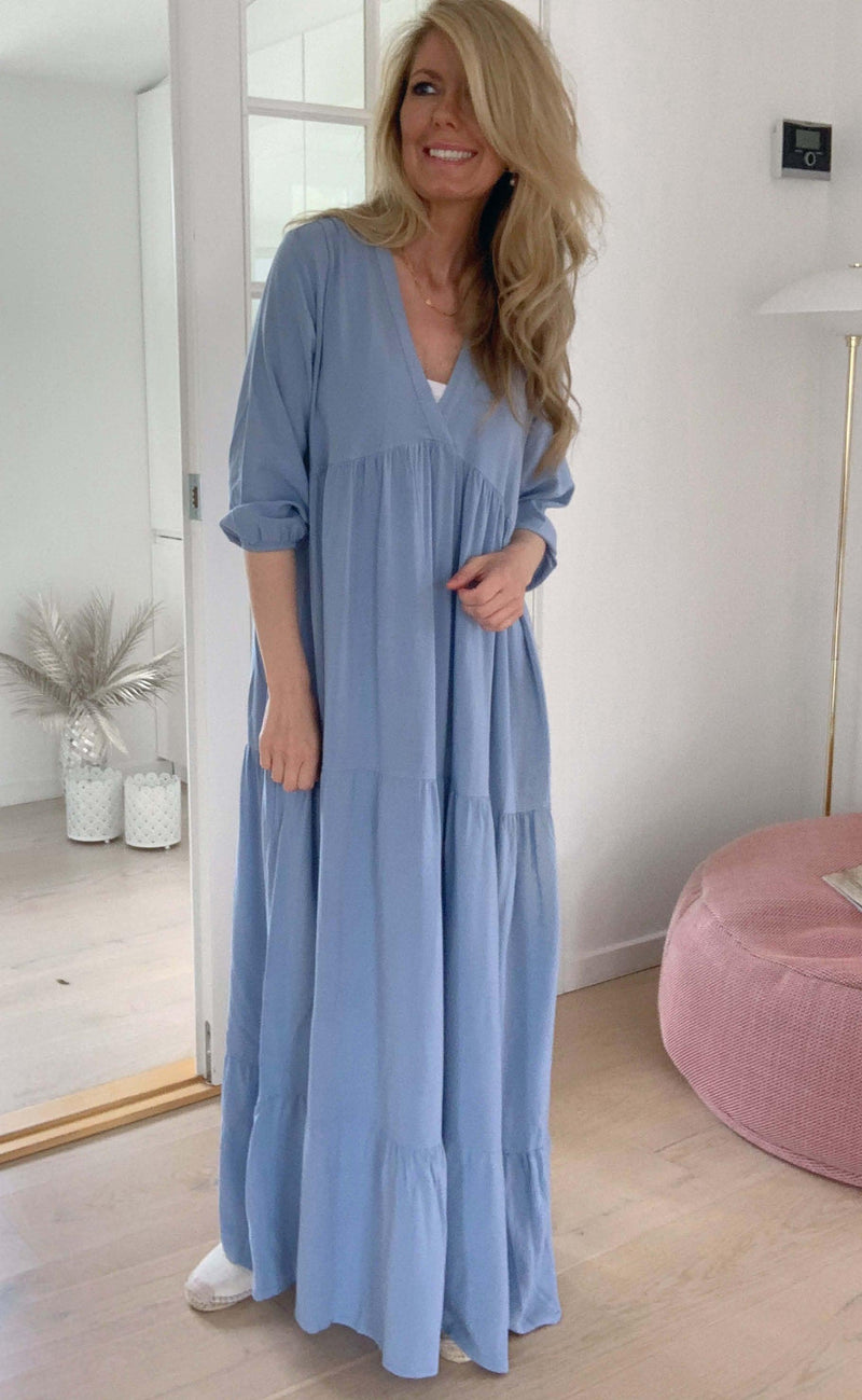INA Copenhagen Kjole - Laura - Dusty Blue