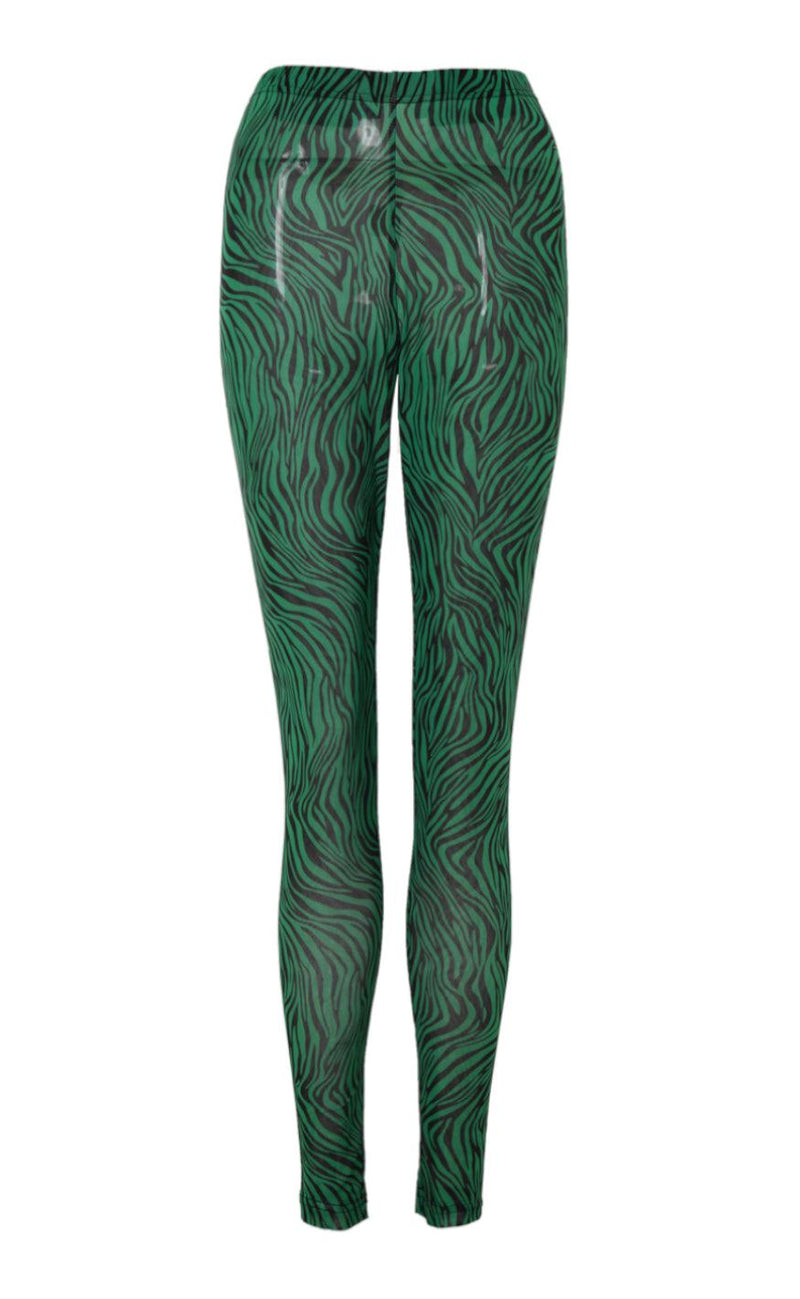 INA Copenhagen Leggings - Sofia - Green Zebra