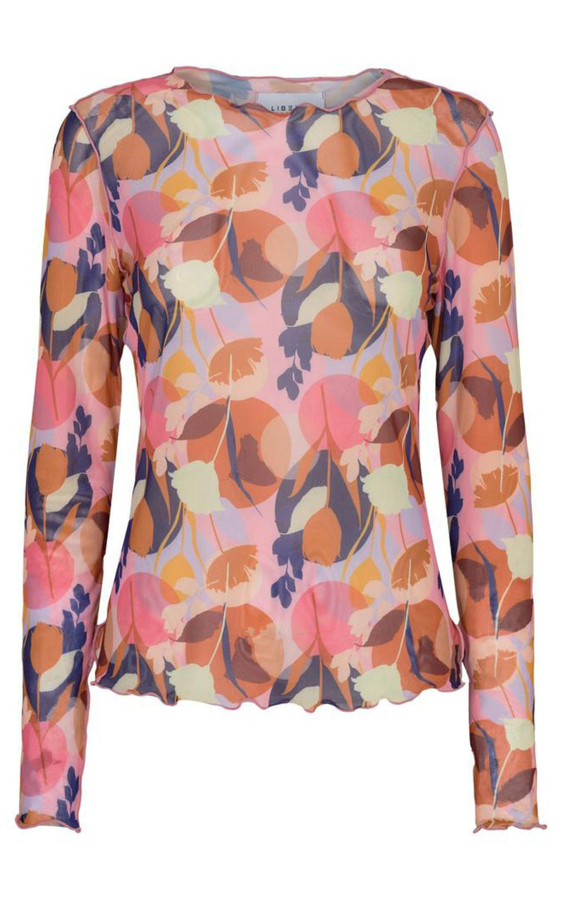 Liberte Bluse - Mesh - Dot Flower