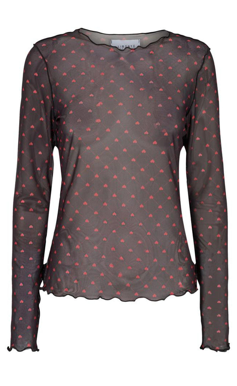 Liberte Bluse - Mesh - Heart Checks