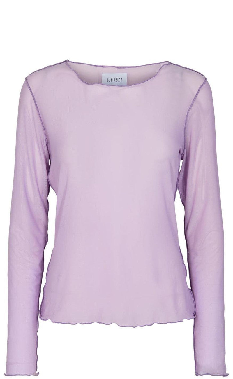 Liberte Bluse - Mesh - Light Purple
