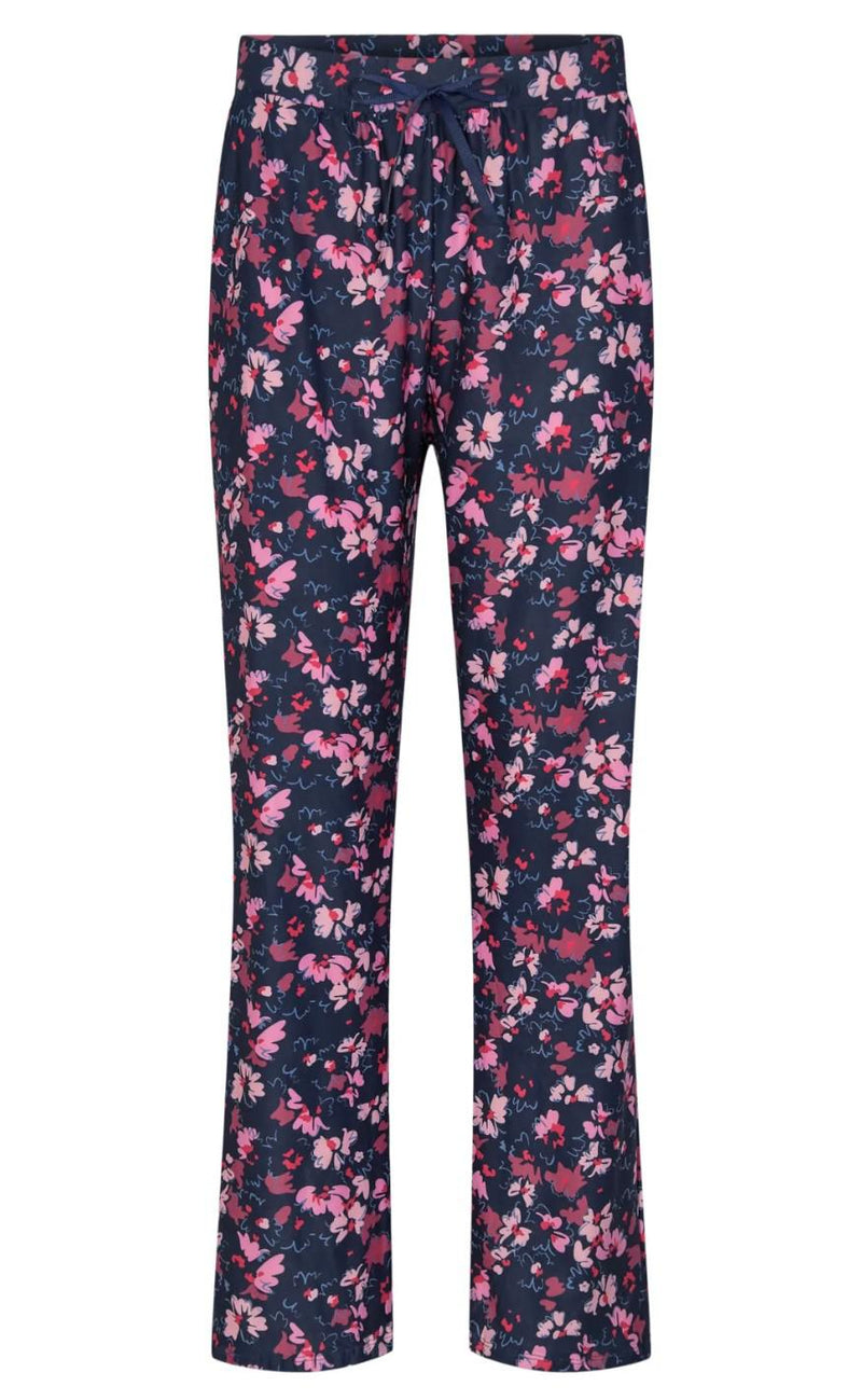 Liberte Bukser - Alma - Navy Pink Flower
