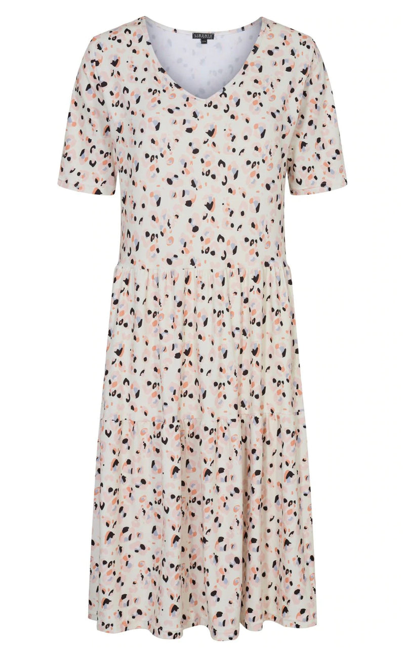 Liberte Kjole - Alma Short Loose - Pastel Leo