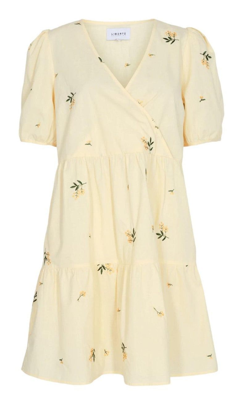 Liberte Kjole - Ester - Pale Yellow