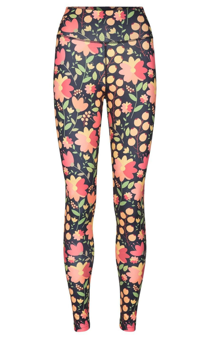 Liberte Leggings - Nicole - Black Yellow Flower