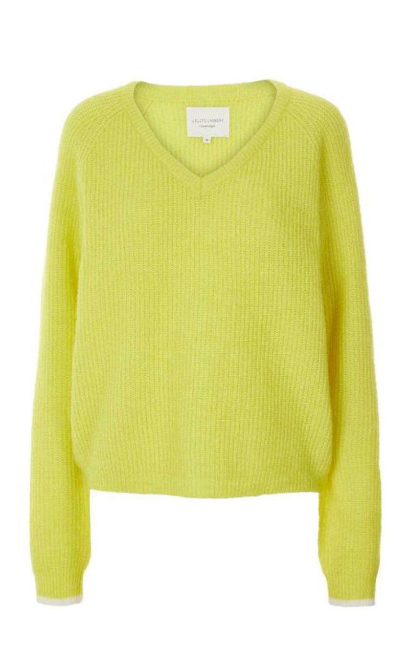 Lollys Laundry Bluse - Aliza - Neon Yellow