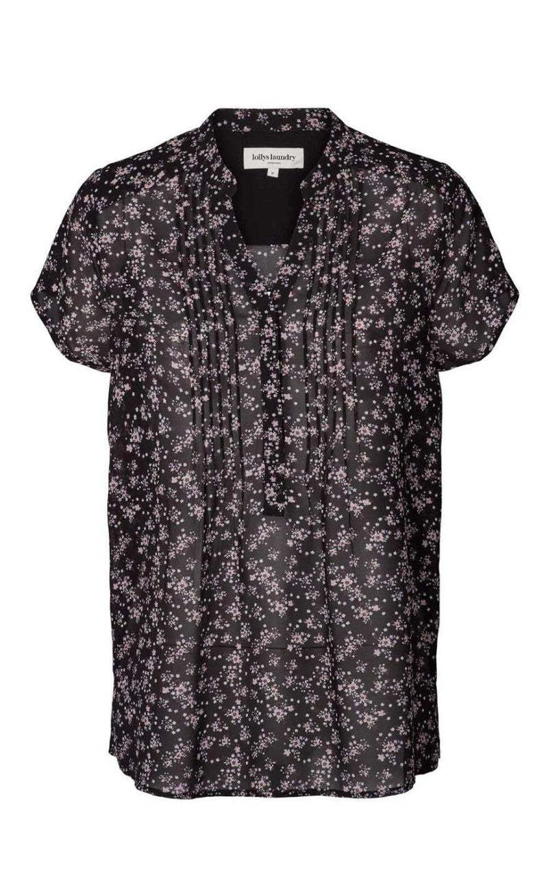 Lollys Laundry Bluse - Heather - Black