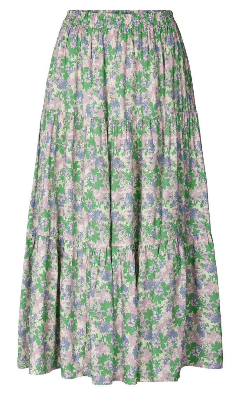 Lollys Laundry Nederdel - Morning - Flower Print