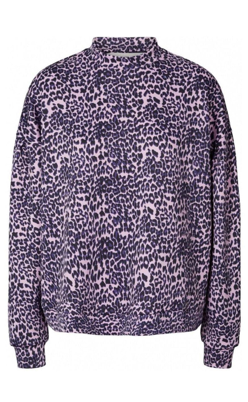 Lollys Laundry Sweat - Drake - Leopard Print