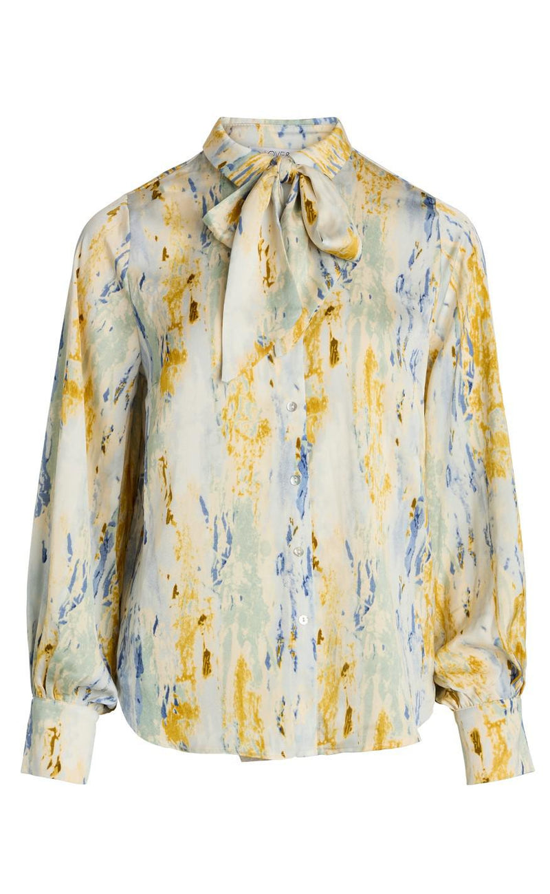 Love & Divind Bluse - Love672-2 - Graphic/Blue