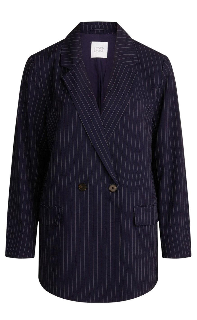 Love & Divine Blazer - Love780 - Navy Pinstripe