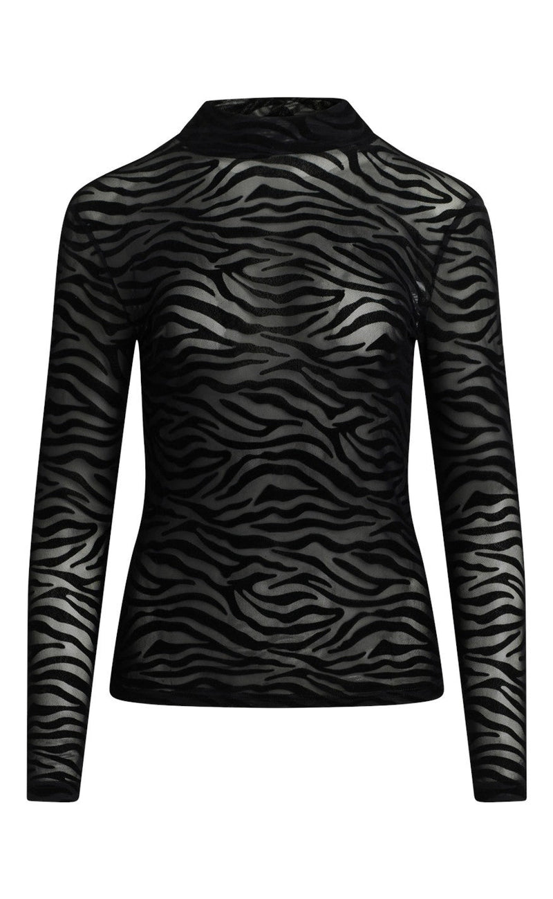Love & Divine Bluse - Love525-9 - Zebra / Black