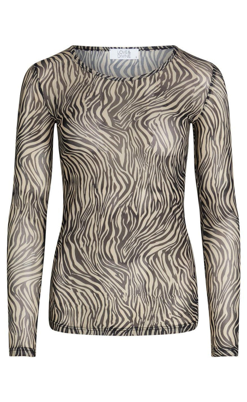 Love & Divine Bluse - Love660-9 - Zebra