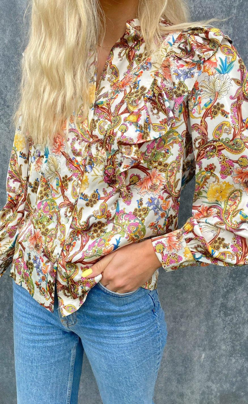 Love & Divine Bluse - Love700 - Multi Print