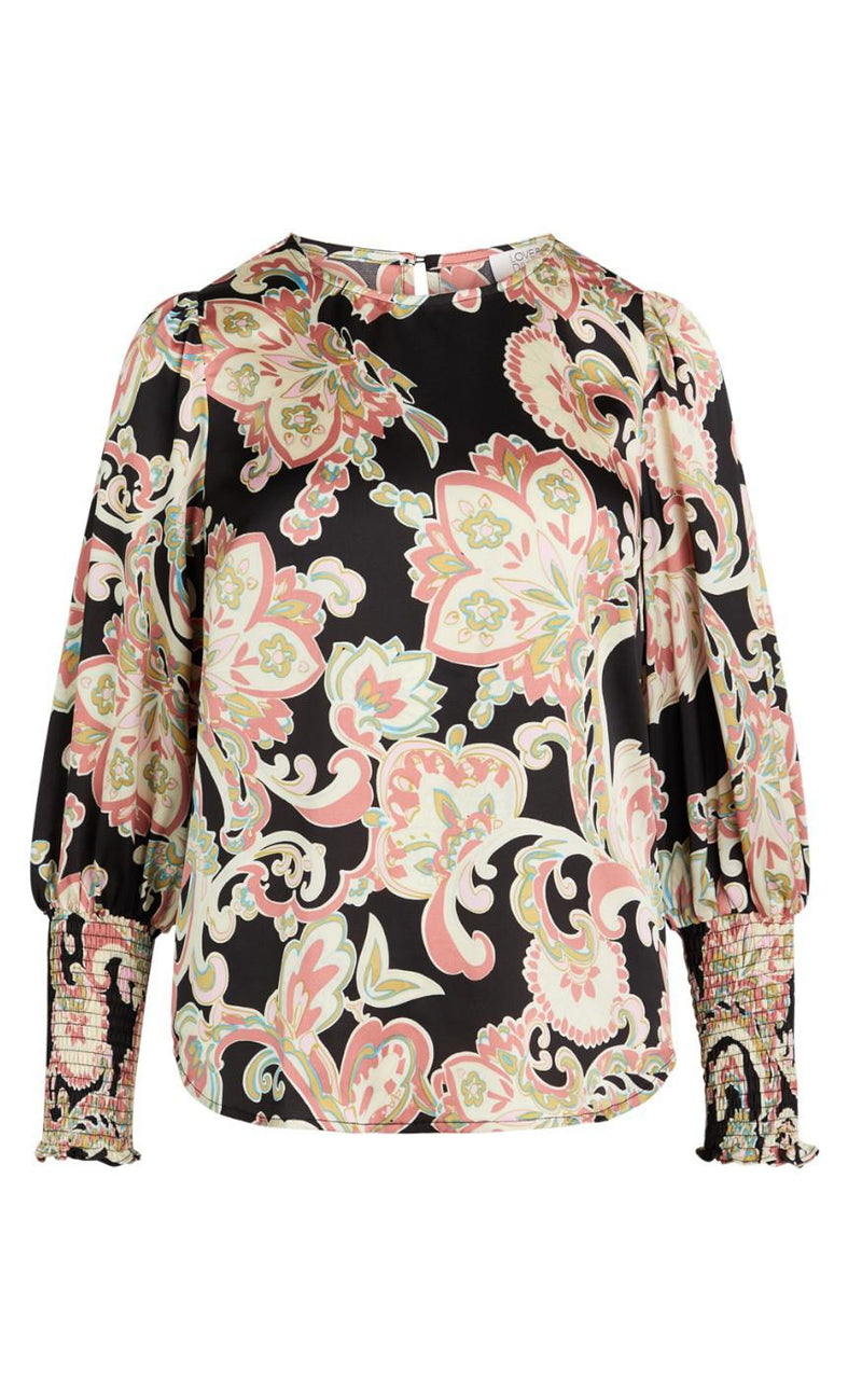 Love & Divine Bluse - Love738-6 - Black Rose