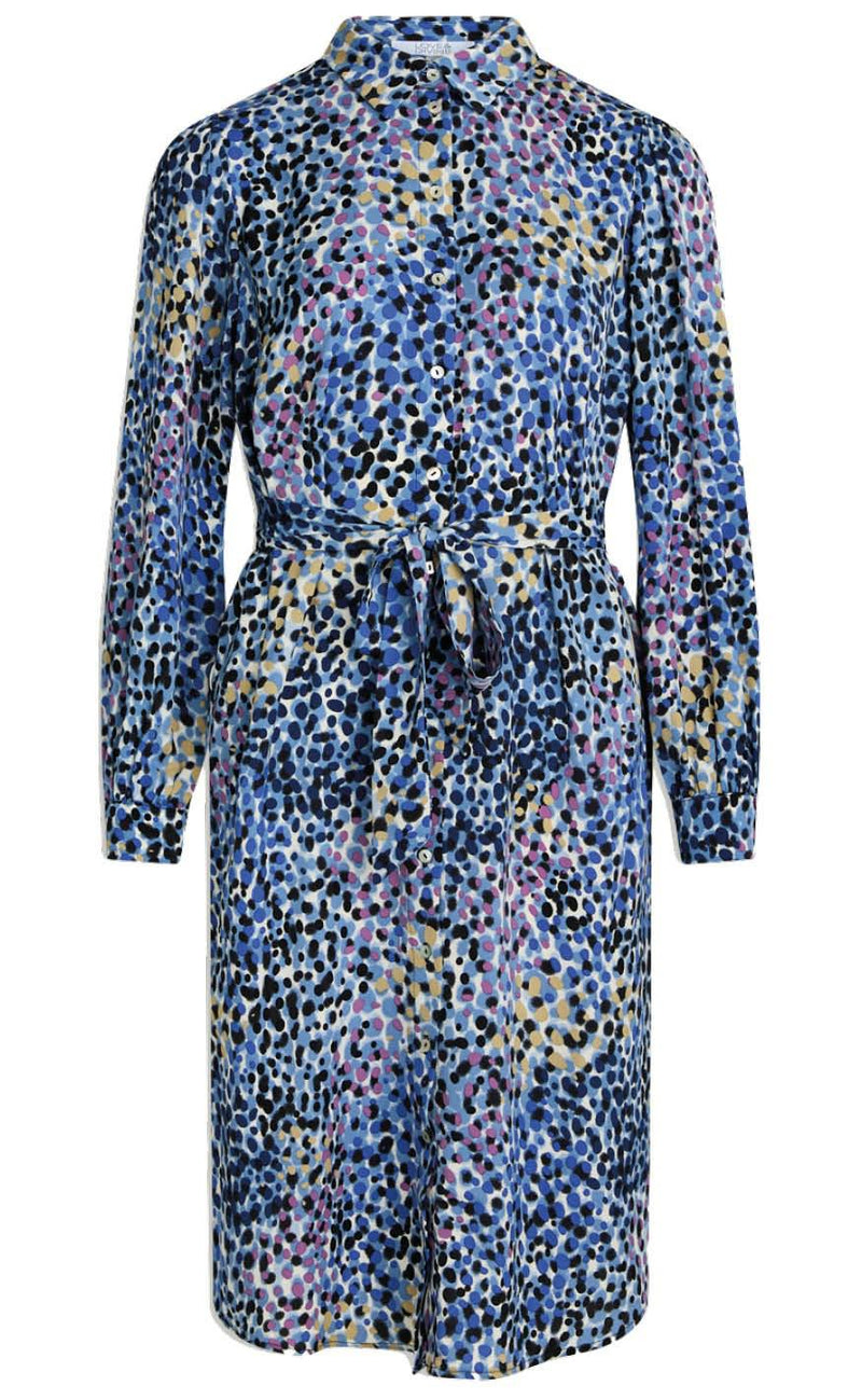Love & Divine Kjole - Love393-4 - Blue / Dot