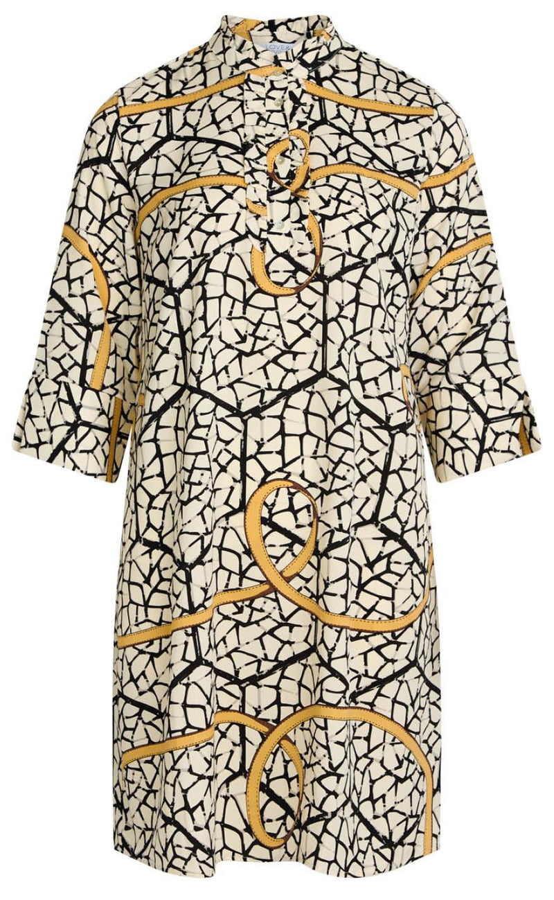 Love & Divine Kjole - Love622-5 - Cream Graphic