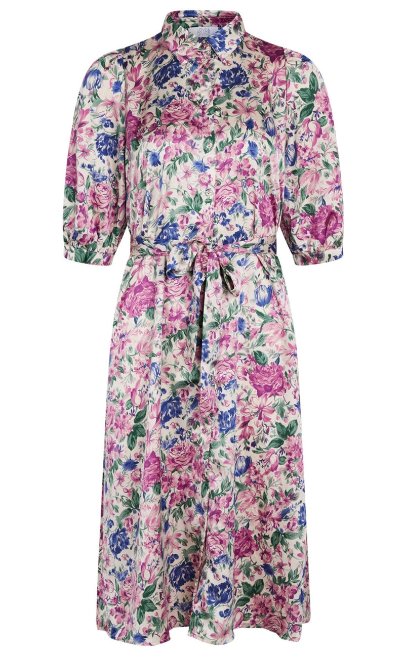 Love & Divine Kjole - Love813 - Multi Flower