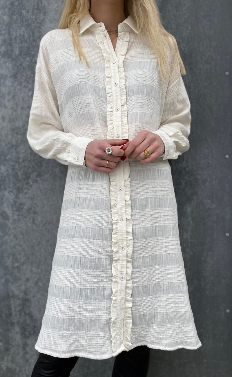 Love & Divine Skjortekjole - Love500-2 - Cream Dot