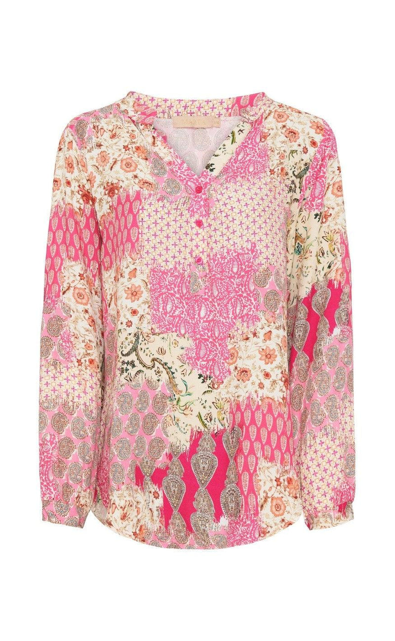 Marta Du Chateau Bluse - 8128 - Fuxia