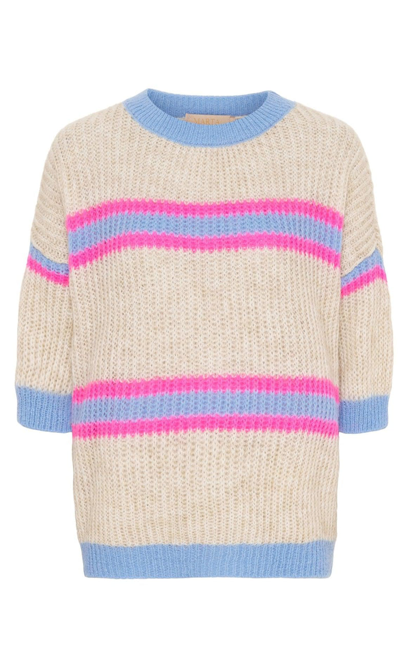 Marta Du Chateau Strik - 6127 - Beige/Fuchsia/Celeste