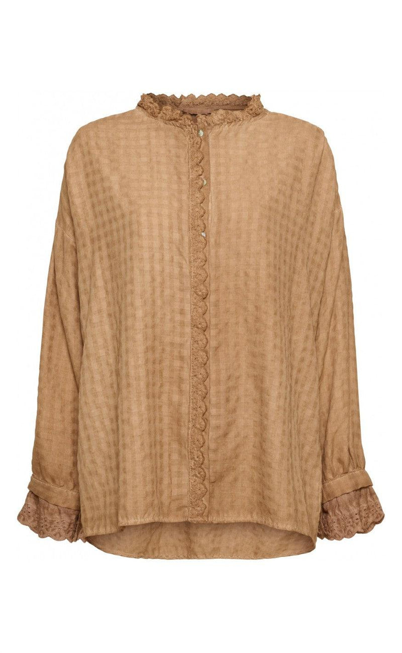 Marta Du Chateau Tunika / Bluse - 4878 - Cuoio Washed
