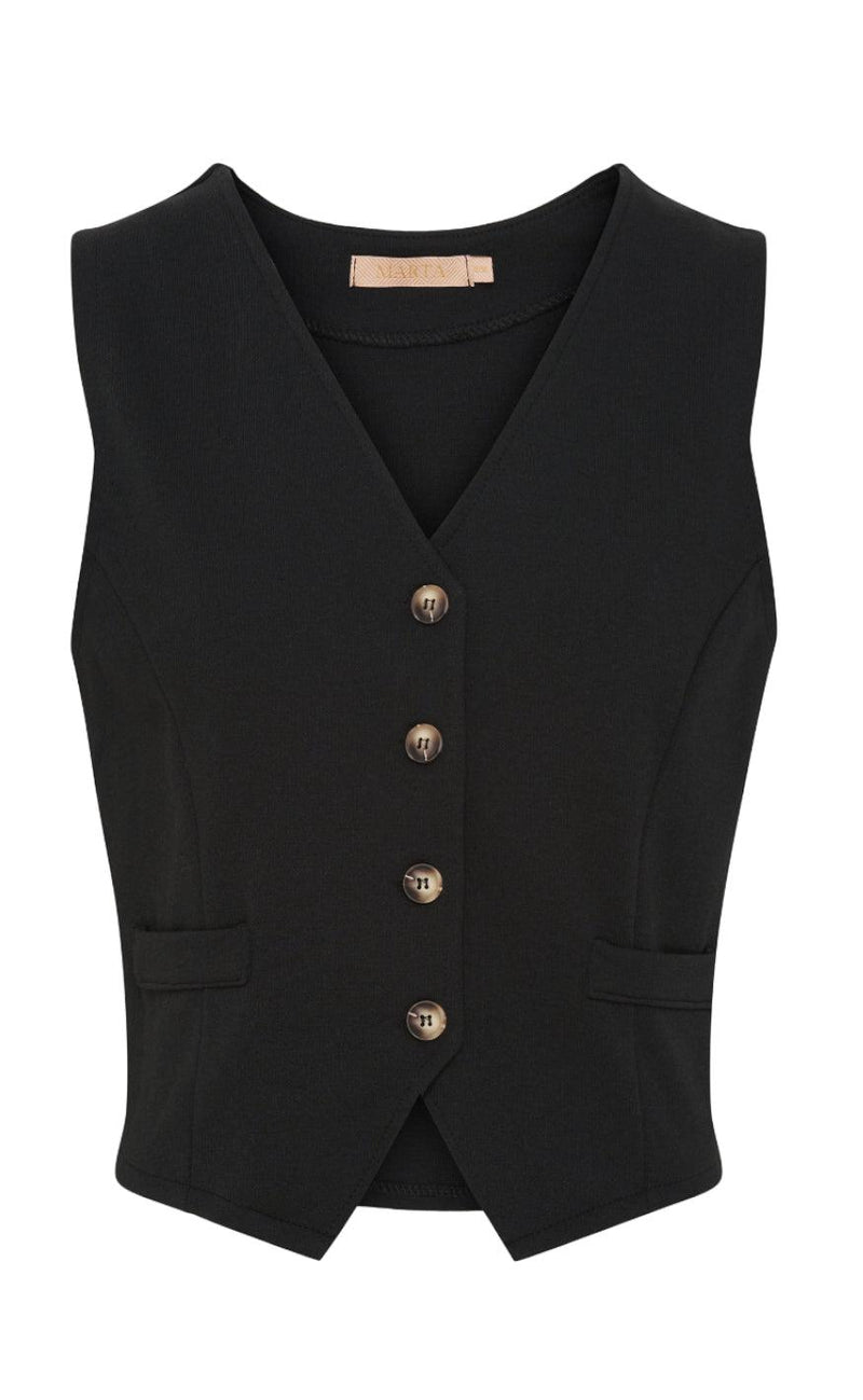 Marta Du Chateau Vest - 5812 - Black