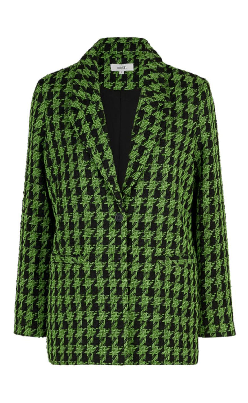 MbyM Blazer - Maeva-M - Kiwi Houndstooth