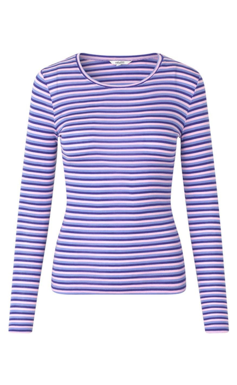 MbyM Bluse - Lilita - Purple Pink Stripe