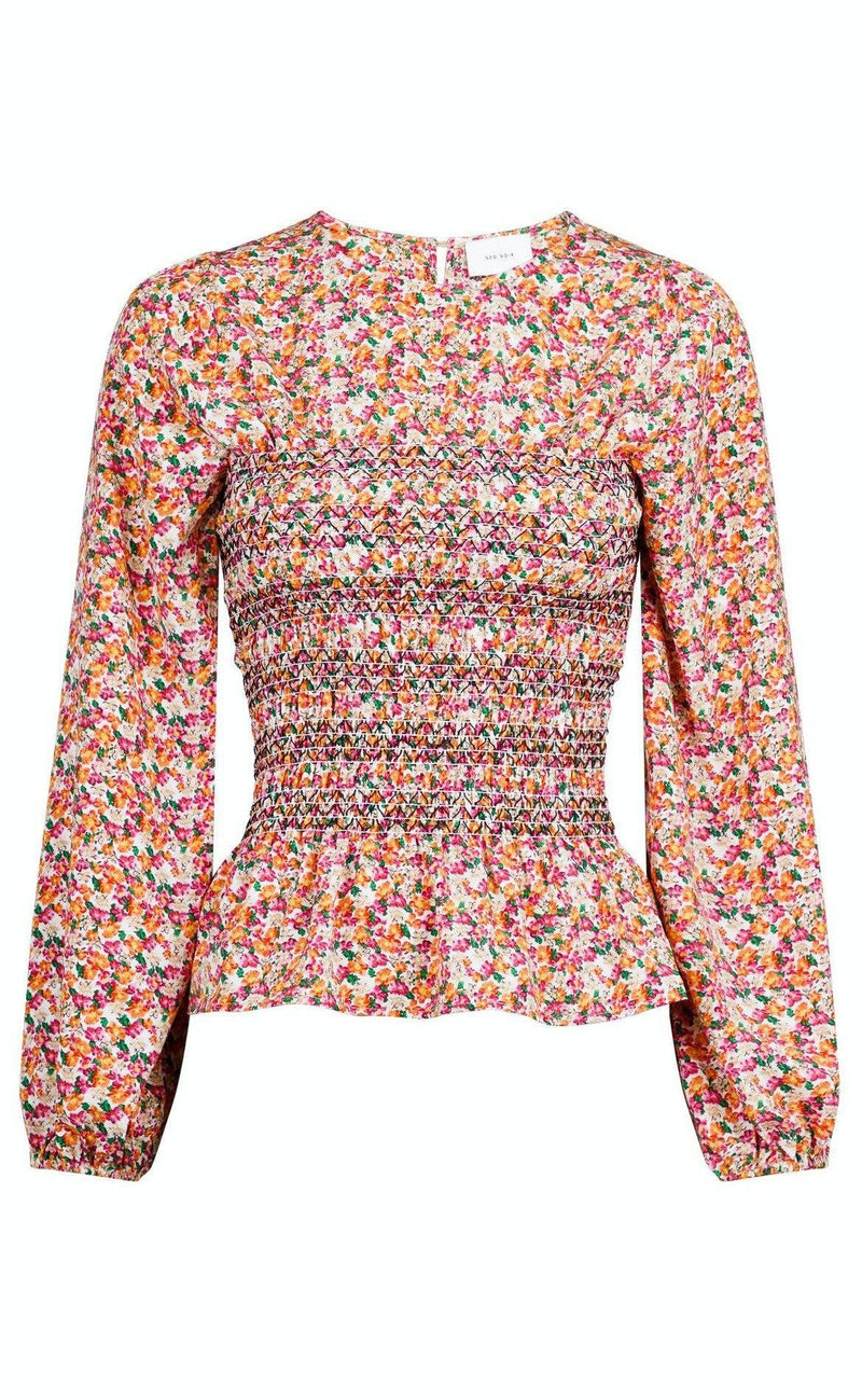 Neo Noir Bluse - Alberta - Pink