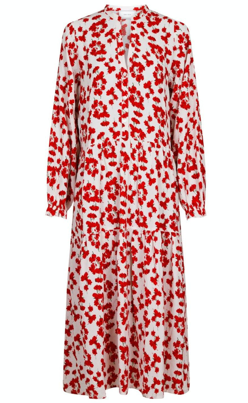 Neo Noir Kjole - Layli Fading Poppy - Red