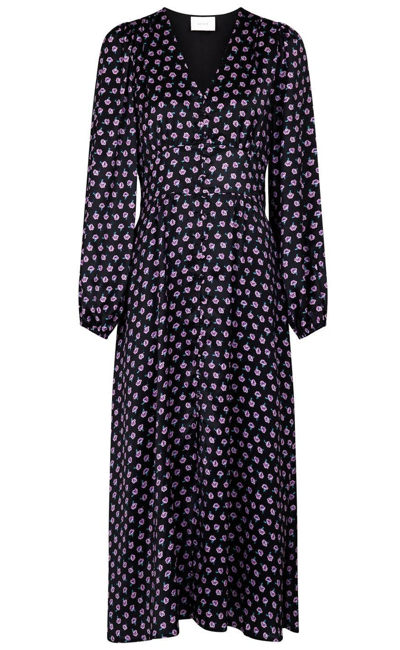 Neo Noir Kjole - Timma Violet Storm - Black