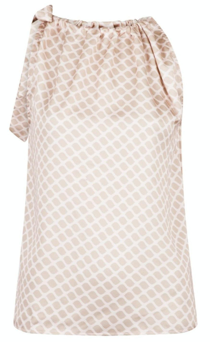 Neo Noir Top - Linea Bubble Graphic - Sand