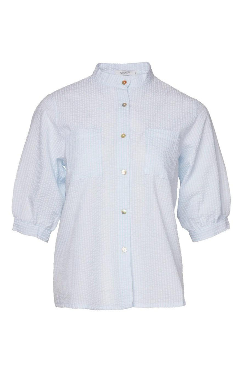 Noella Bluse - Cavi - Light Blue Stripes